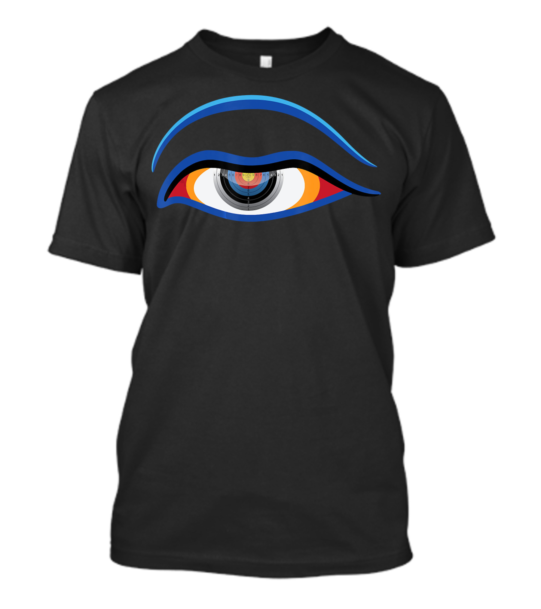 Traditional Archery Eye Design With Target Colors T-Shirt
