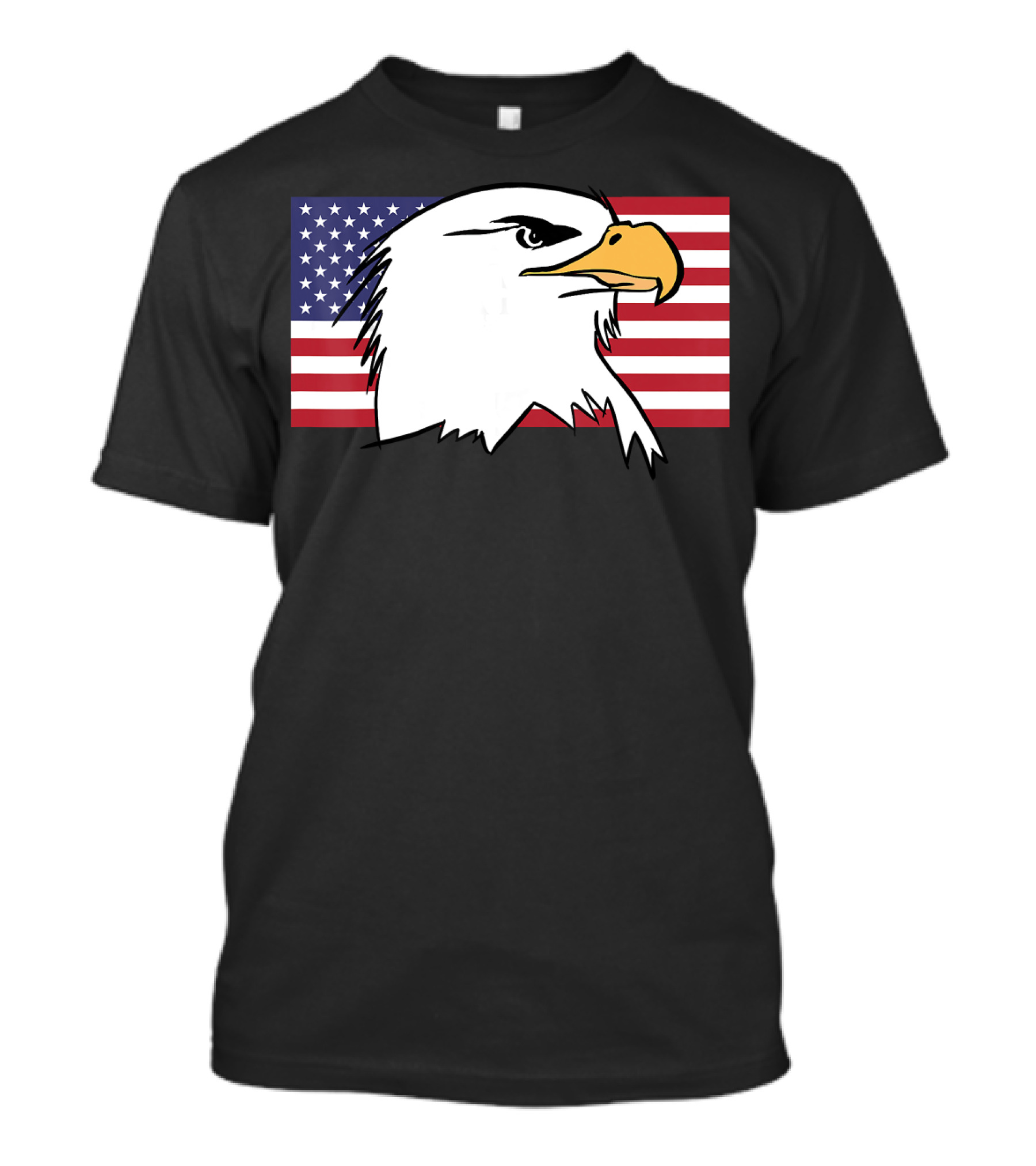American Flag Bald Eagle 4th Of July Patriotic T-Shirt