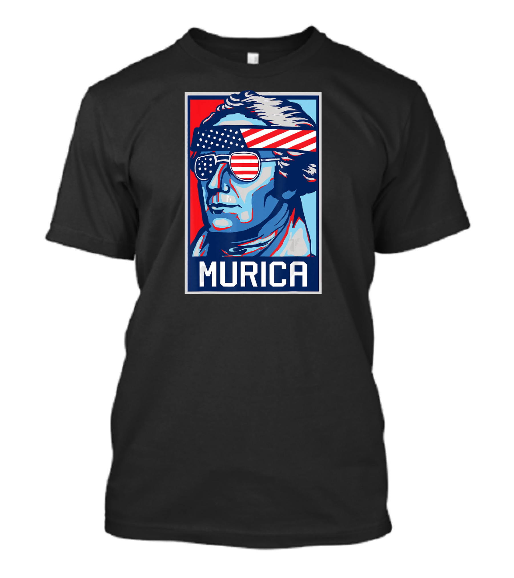 Alexander Hamilton 4th Of July Murica American Flag Sunglasses Patriotic T-Shirt