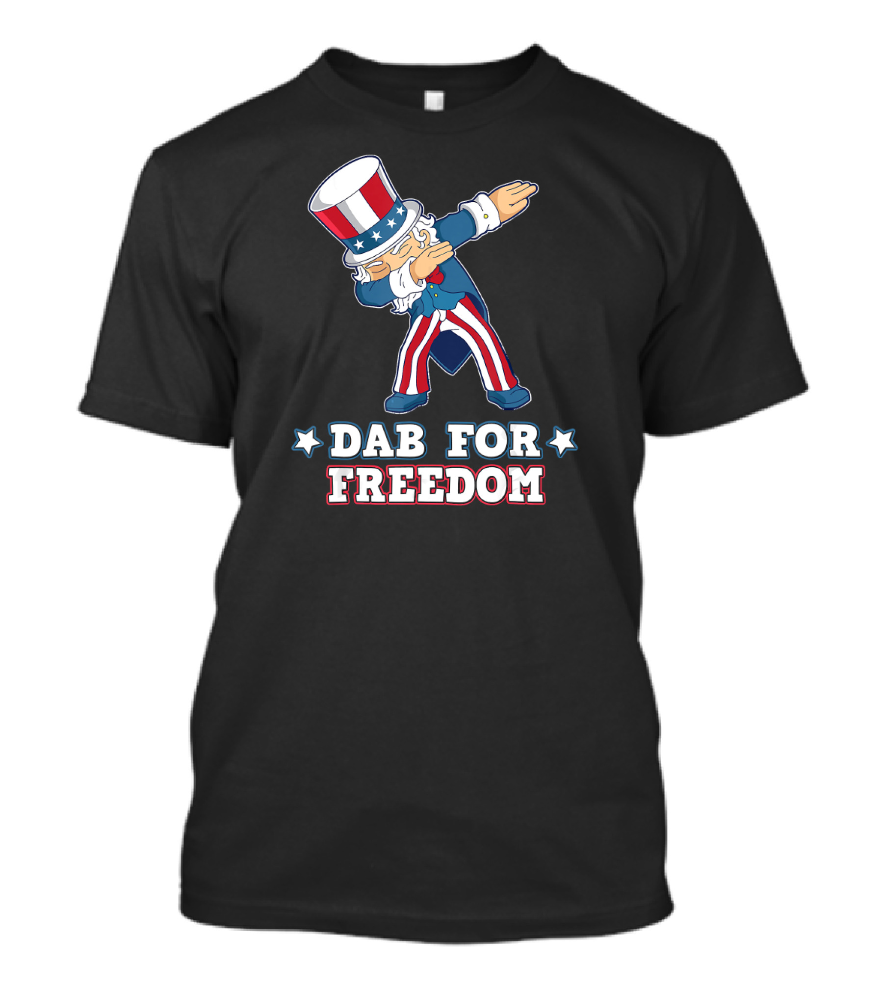 Dab For Freedom Dabbing Uncle Sam Patriotic Pose T-Shirt