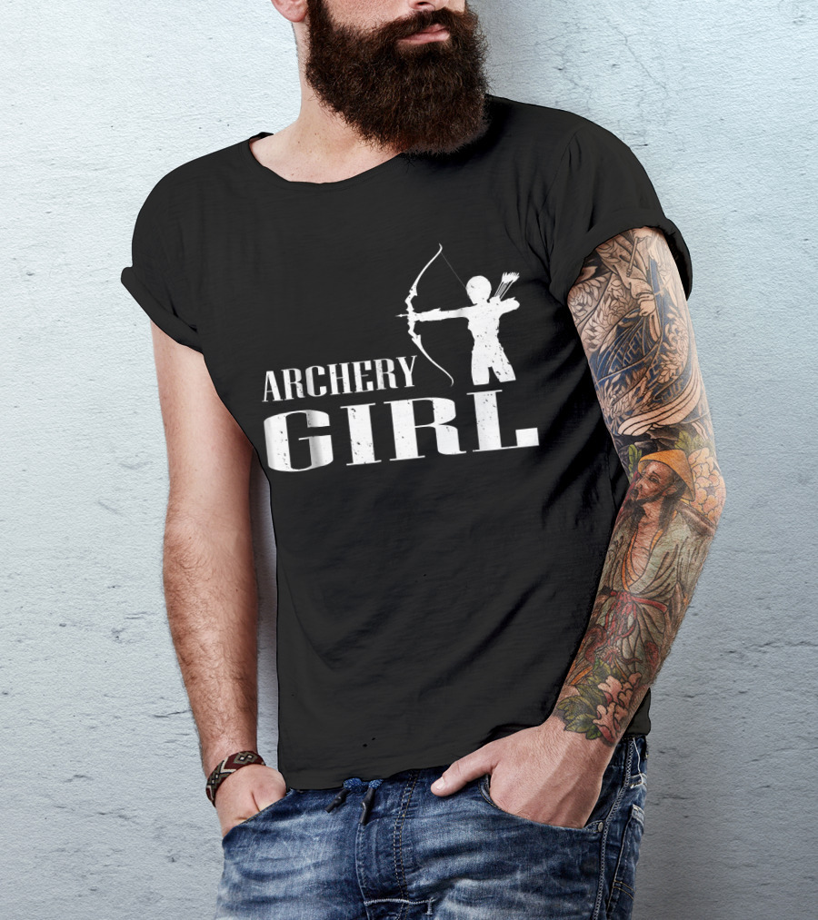 Funny Archery Girl Women Teens Costume T-Shirt