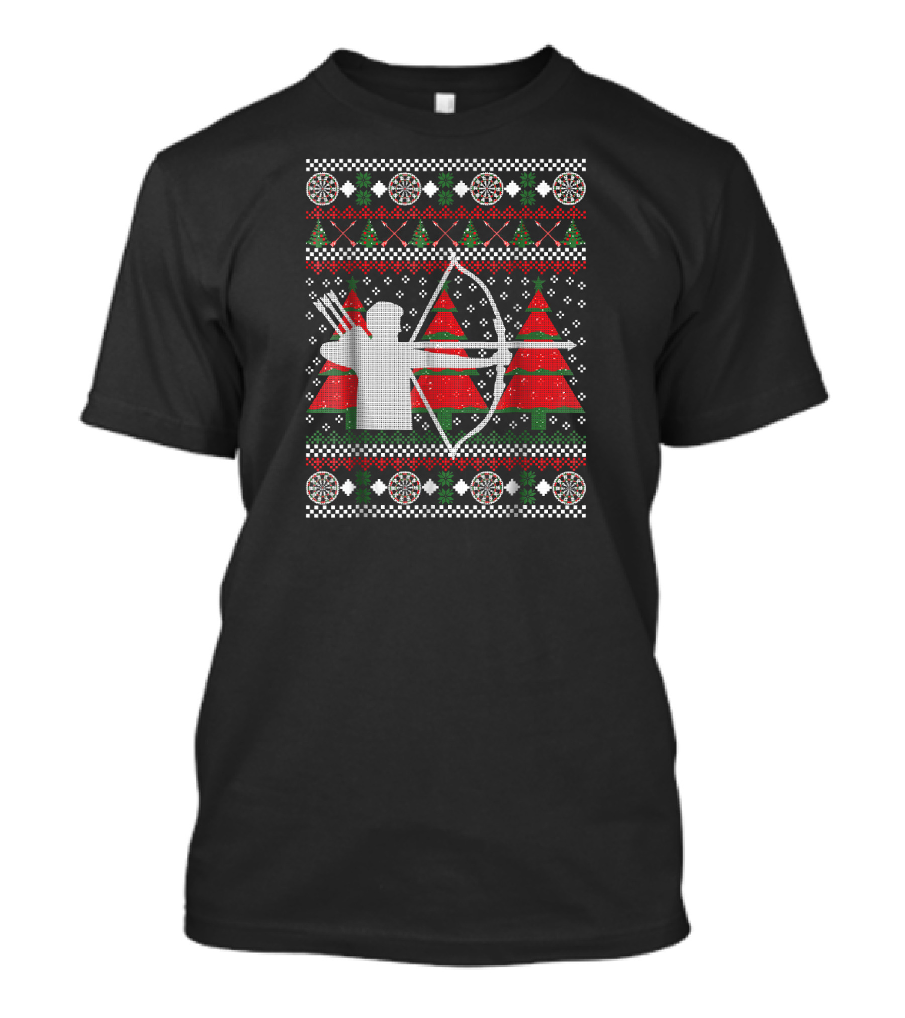 Archery Bow Hunting Arrow Bow Funny Ugly Christmas T-Shirt