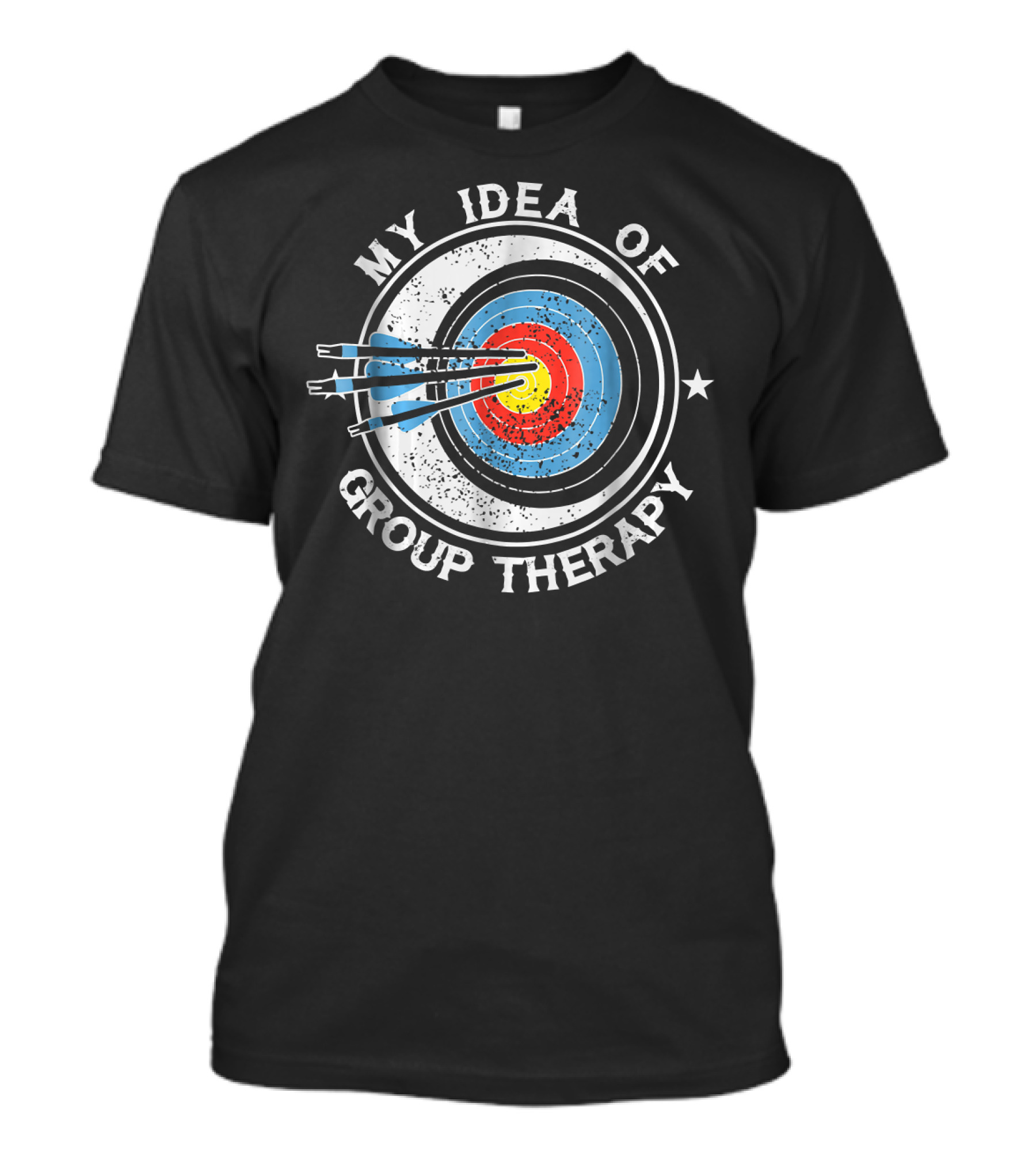 My Idea Of Group Therapy Archery Target With Arrows T-Shirt