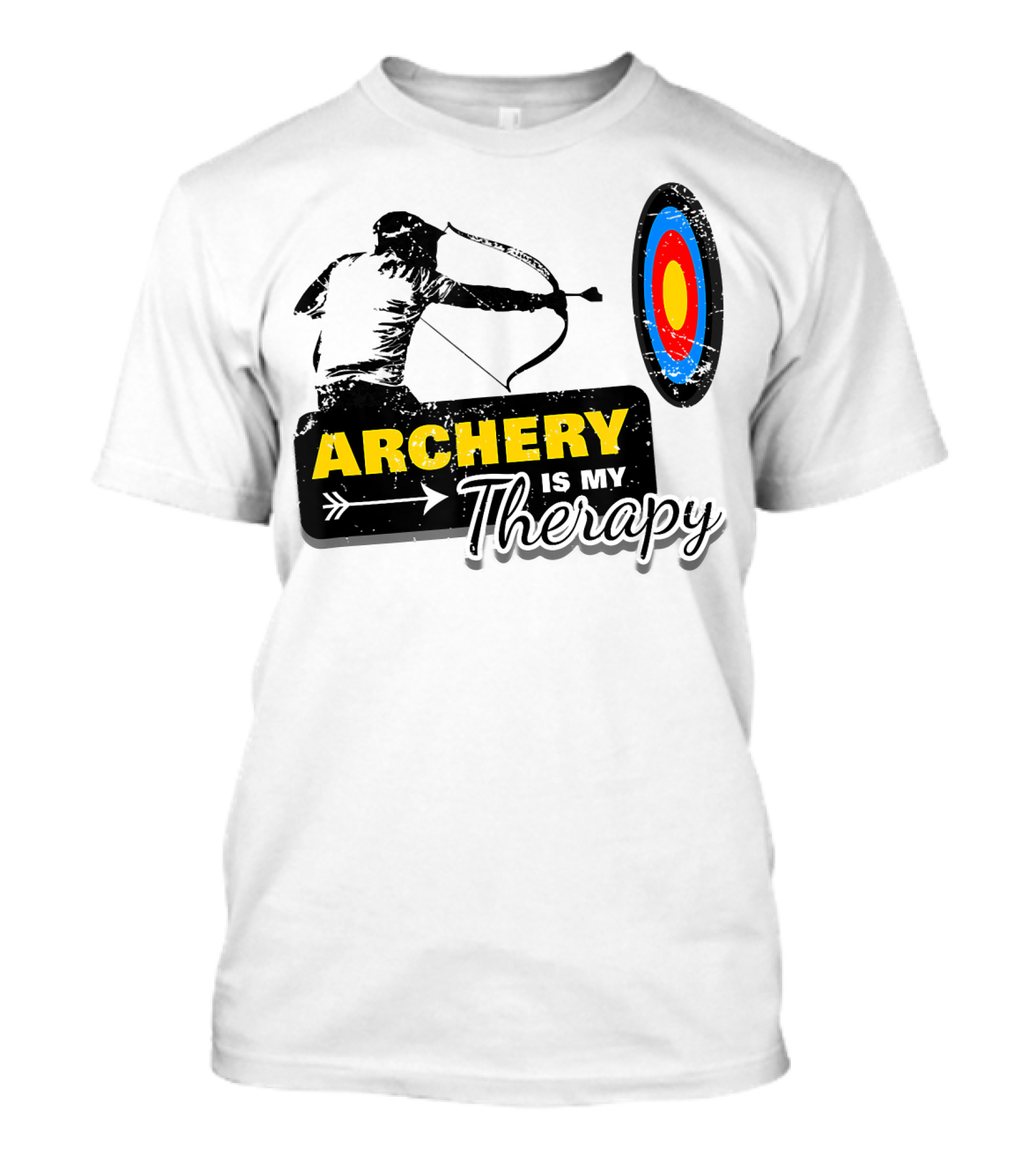 Archery Is My Therapy Bow Arch Hobby Sport Target T-Shirt