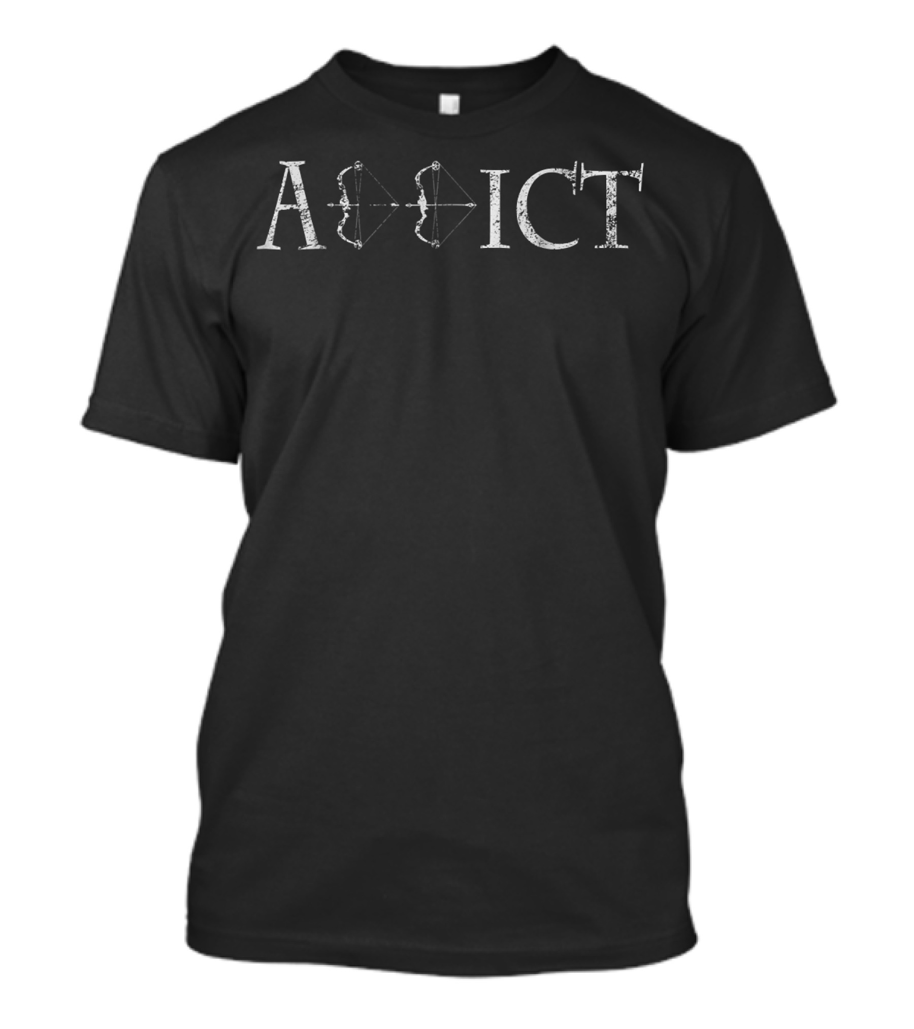 Addict Funny Bowhunting Archery Bow Hunt T-Shirt