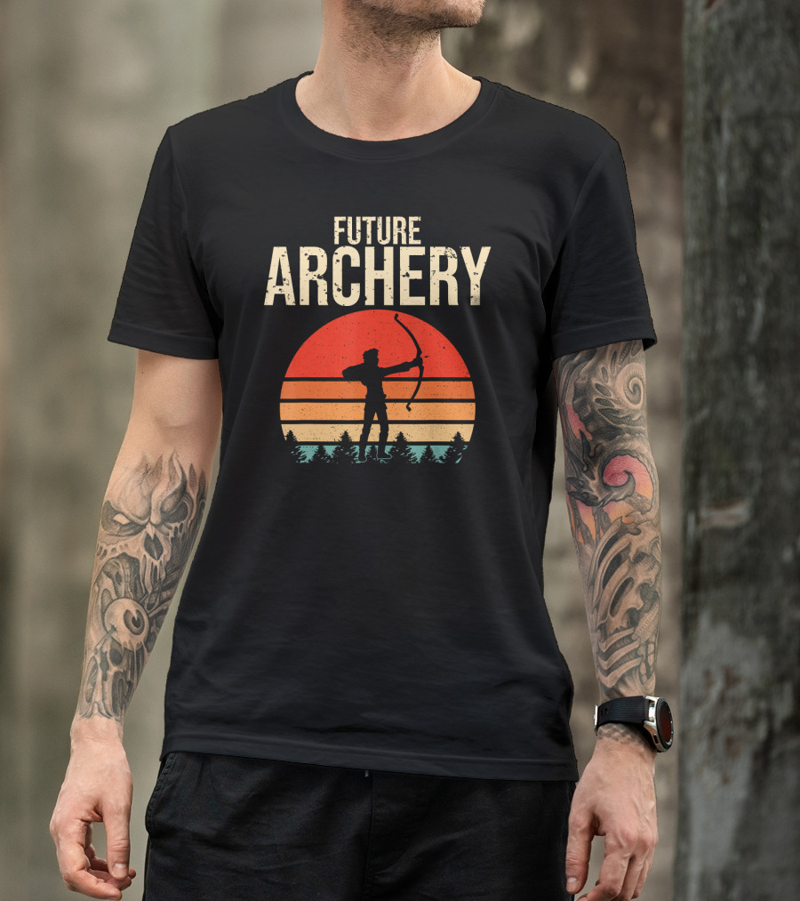 Future Archery Retro Sunset T-Shirt