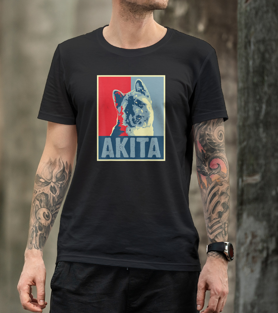 Vintage Akita Dog Hope T-Shirt