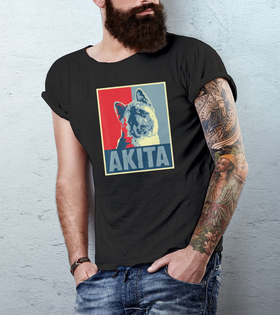 Vintage Akita Dog Hope T-Shirt