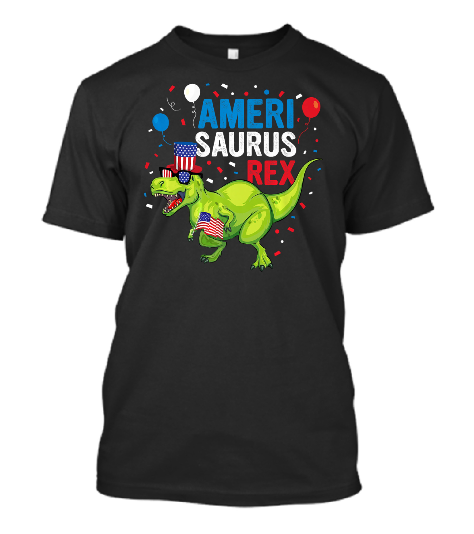 AMERISAURUS REX 4th Of July Dinosaur Party T-Shirt