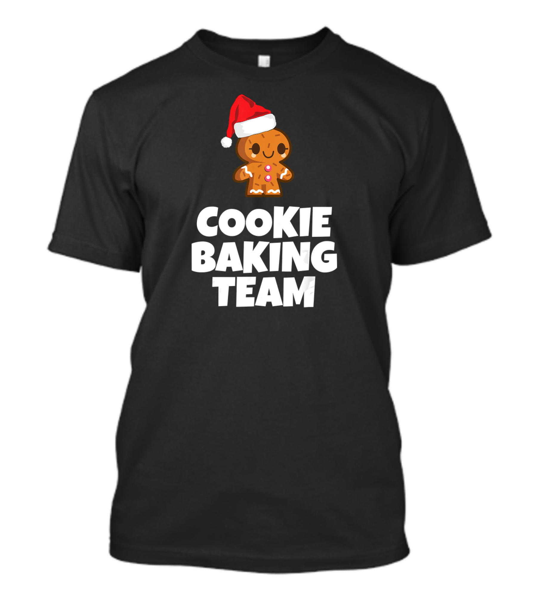 Christmas Cookie Baking Team Gingerbread Santa Hat T-Shirt