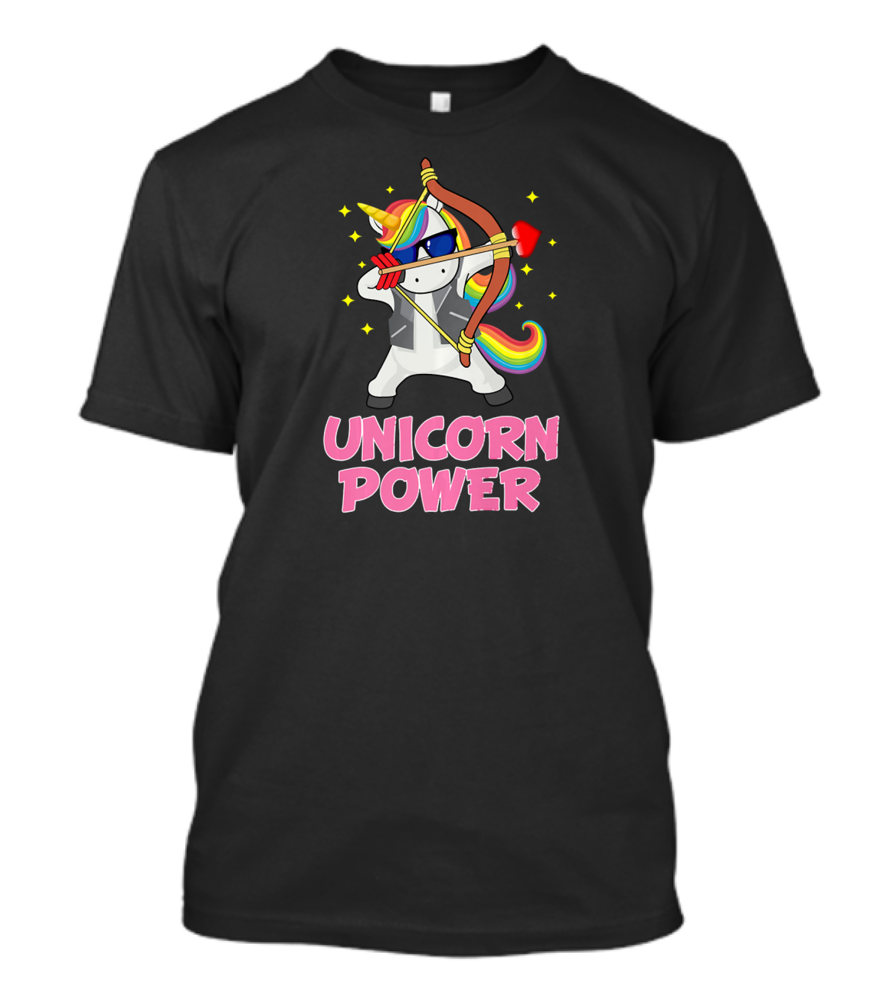 Unicorn Power Dabbing Archery Girls T-Shirt