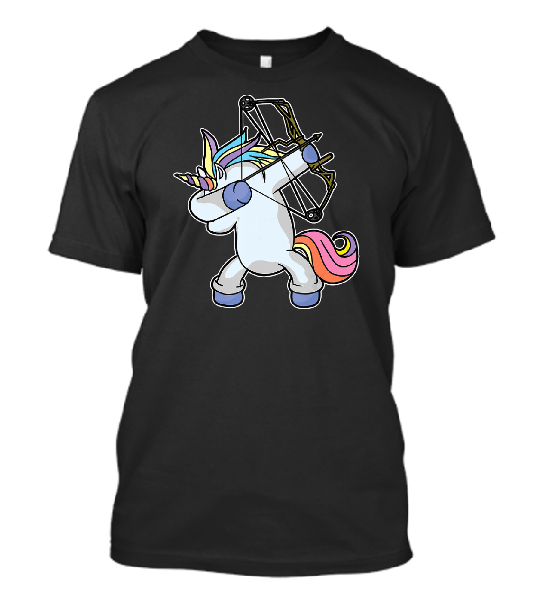 Dabbing Unicorn Archer With Bow Archery T-Shirt