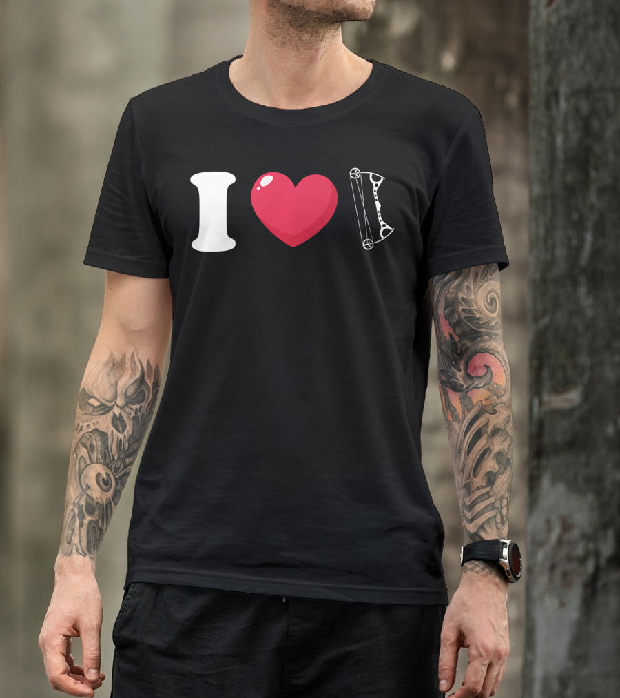 I Love Archery Bow T-Shirt