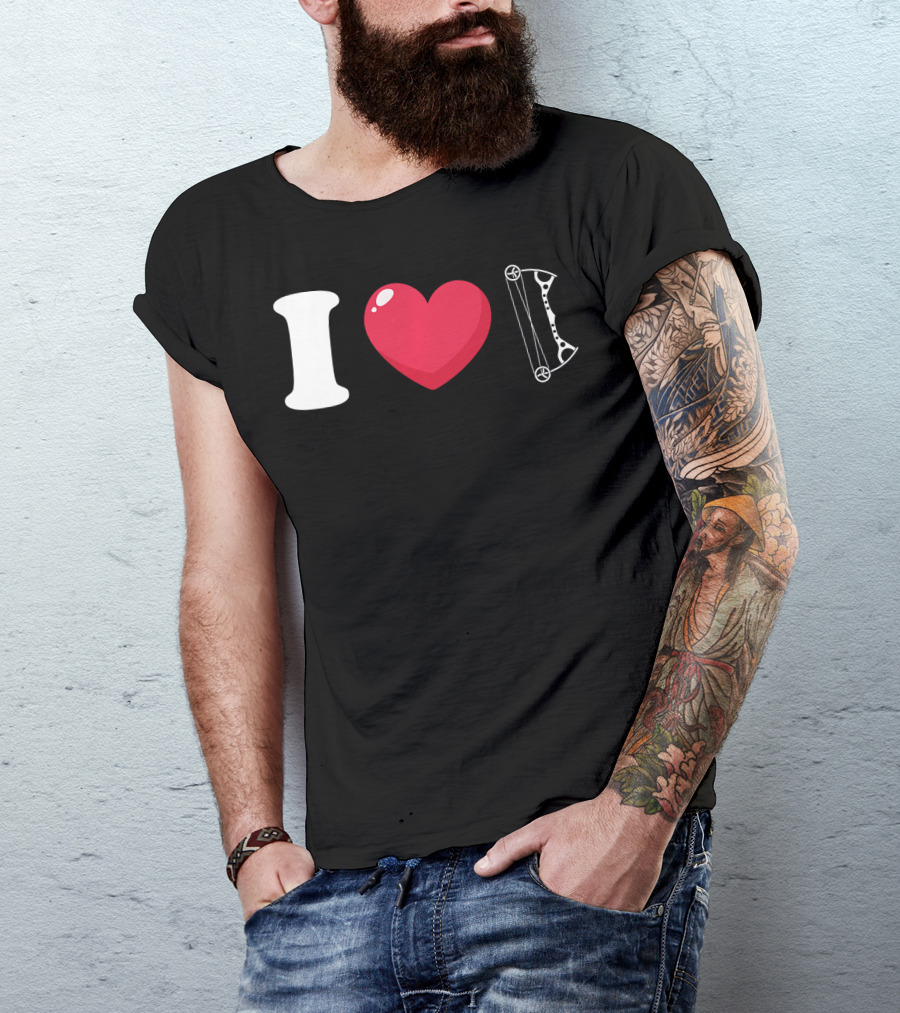 I Love Archery Bow T-Shirt