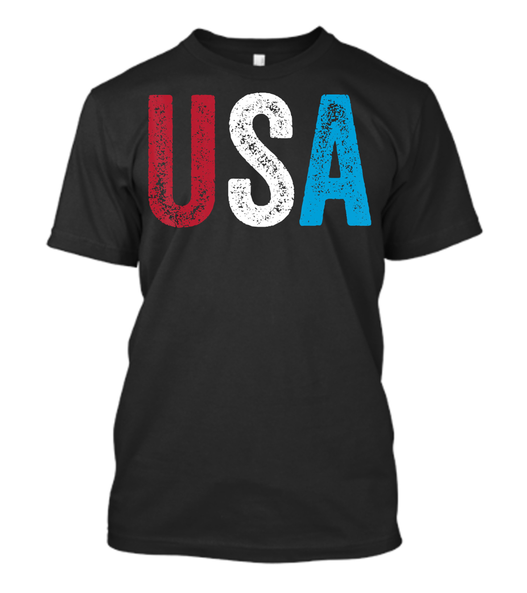 USA Red White Blue American Flag Colors 4th Of July T-Shirt