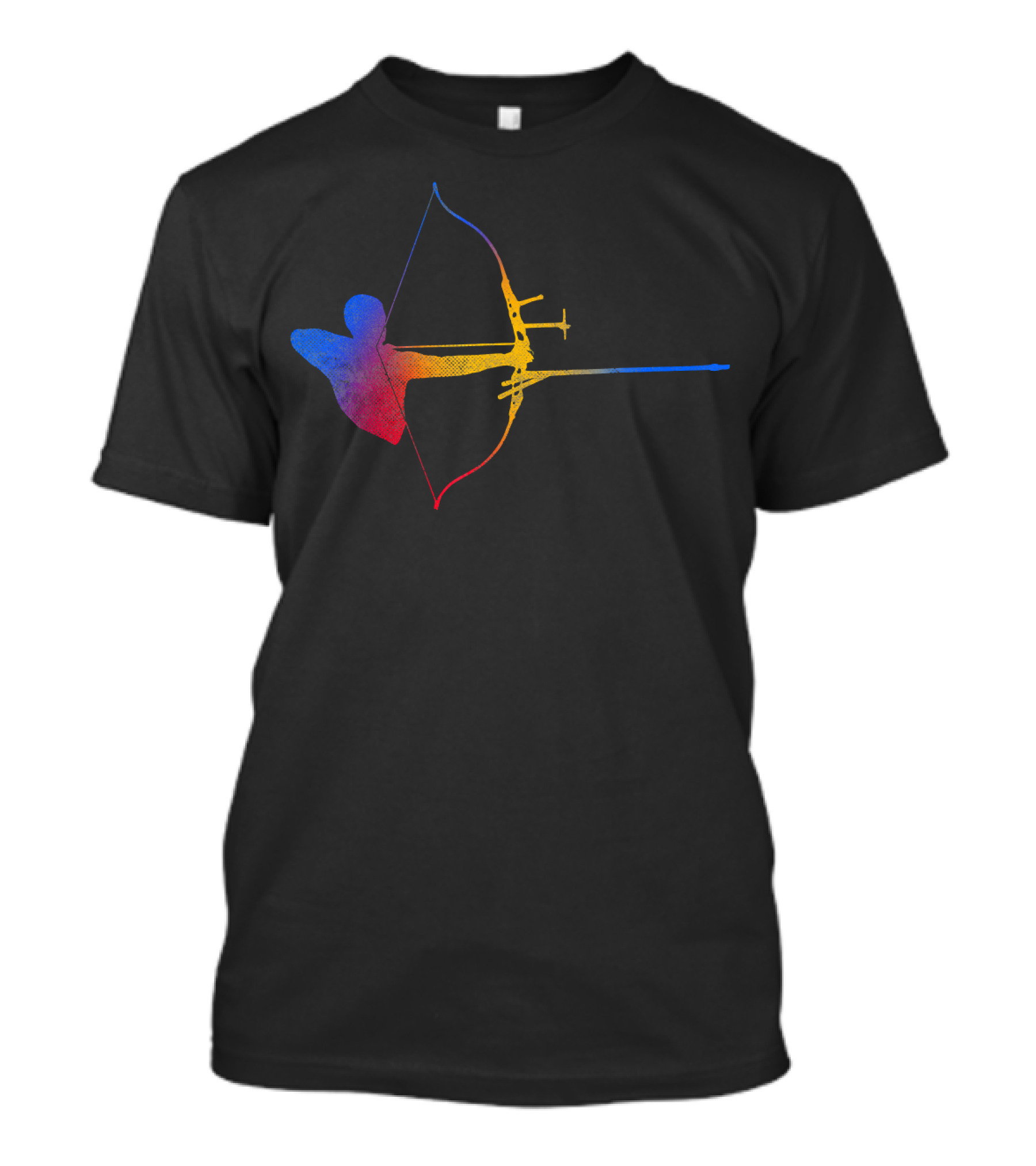 Colorful Archer Bow And Arrow Target Arc T-Shirt