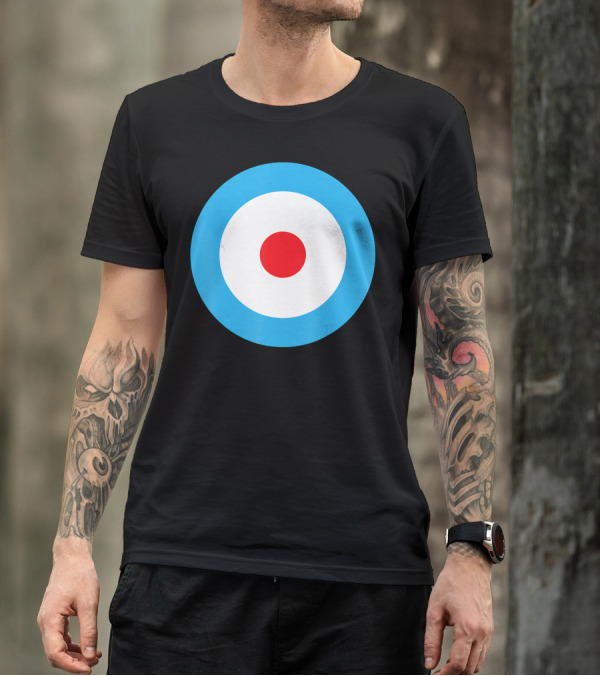 Bulls Eye Target Archery Circle Red Center Blue Ring T-Shirt