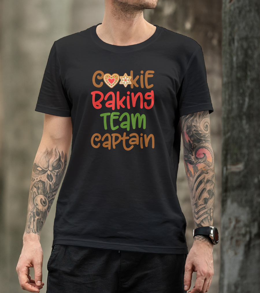 Cookie Baking Team Captain Gingerbread Holiday Charm T-Shirt