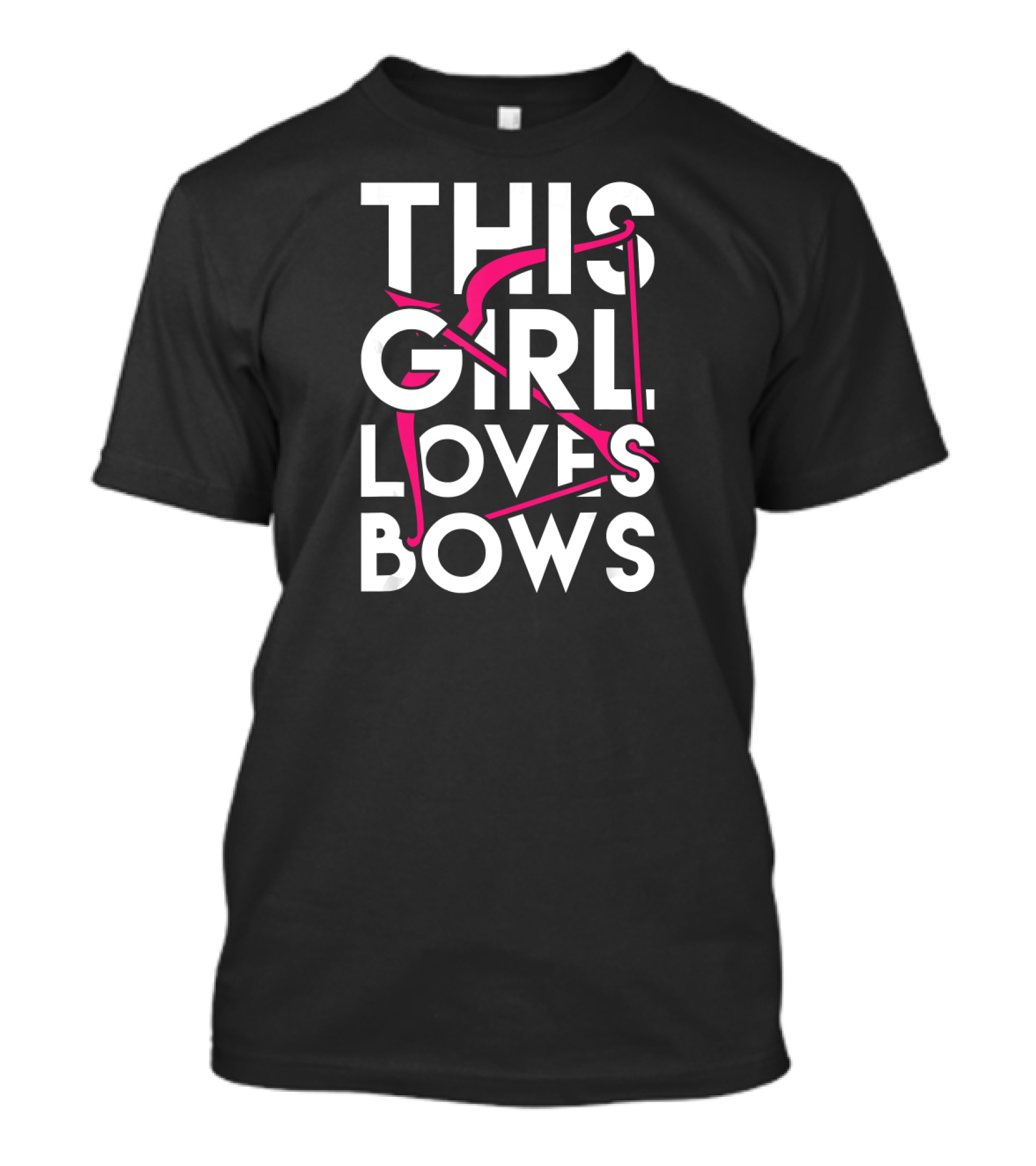 This Girl Loves Bows Pink Archery Elements T-Shirt