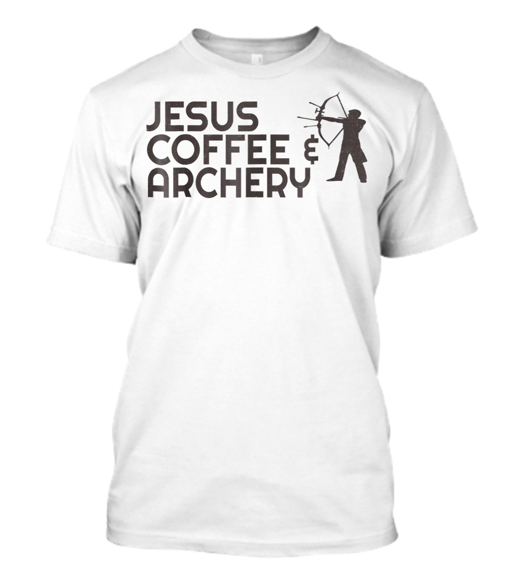 Jesus Coffee And Archery Christian T-Shirt