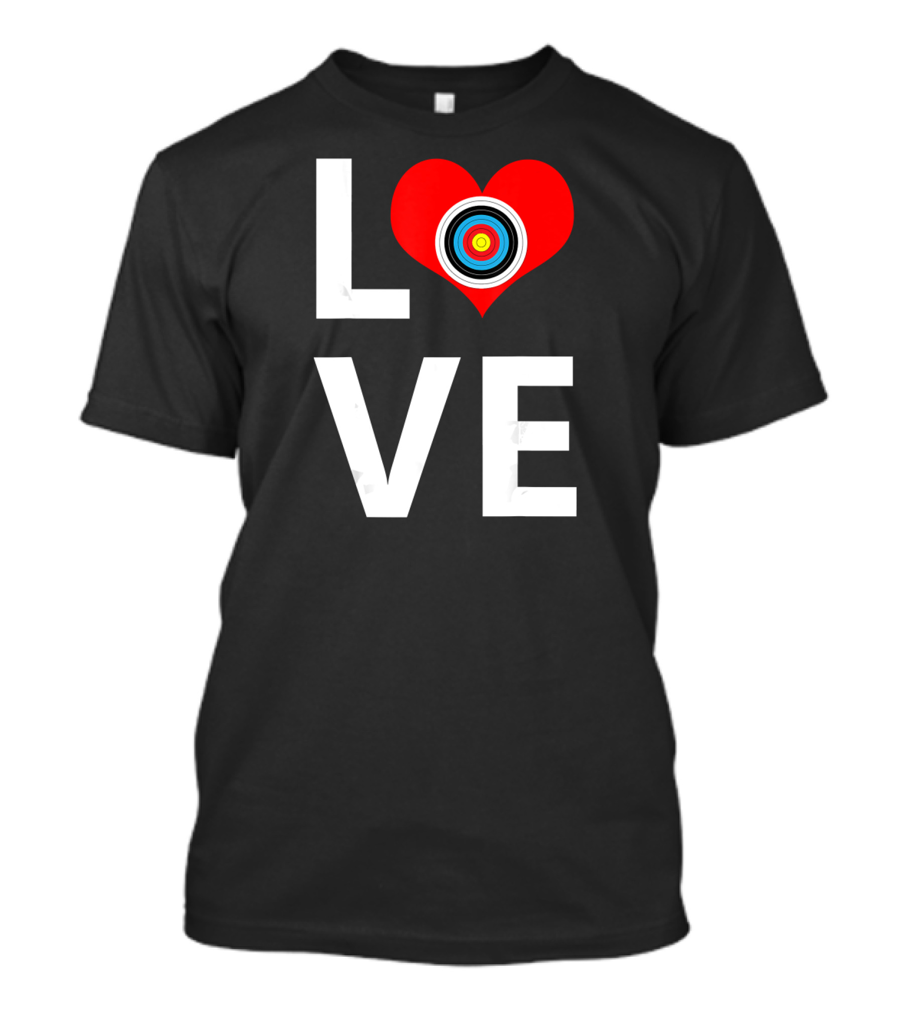 Love Heart Archery Target T-Shirt
