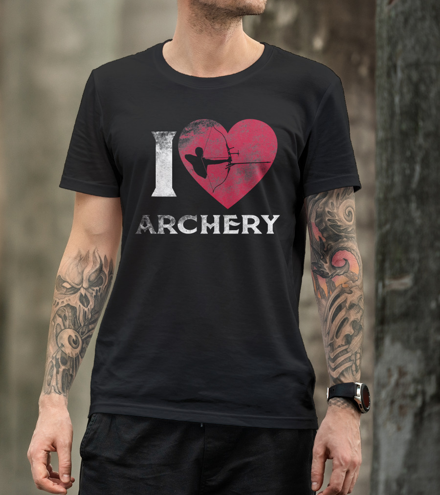 I Love Archery Archer Bowman T-Shirt