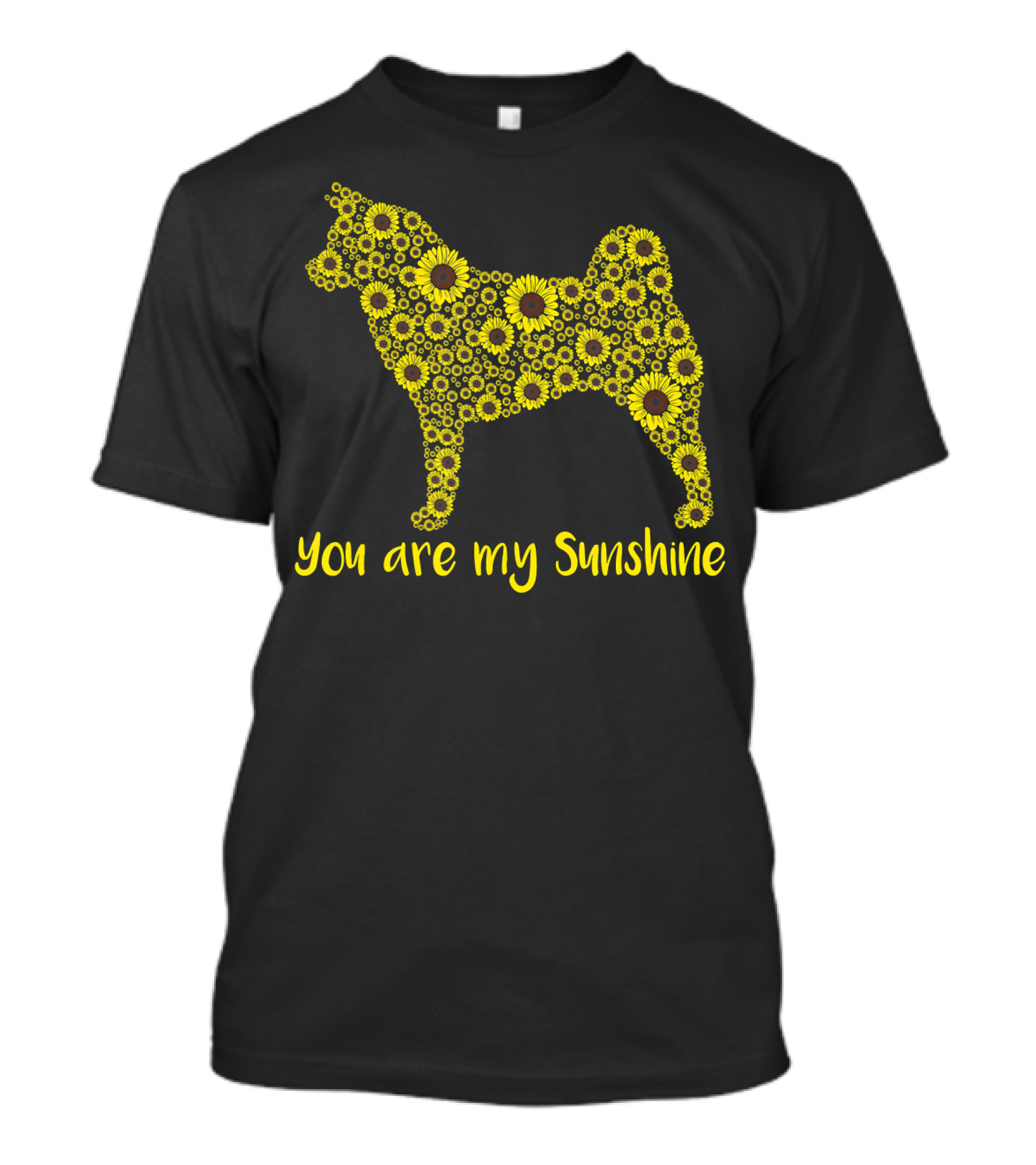 You Are My Sunshine Sunflower Akita Dog T-Shirt