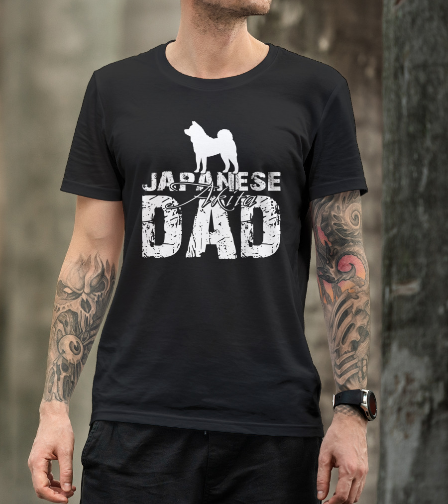 Japanese Akita Dad T-Shirt