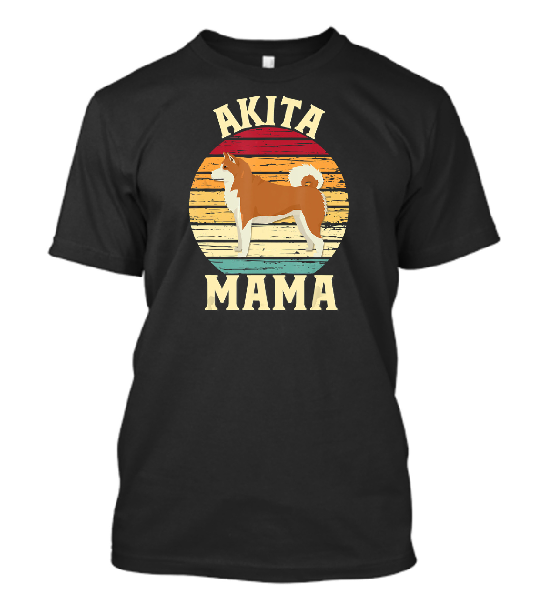 Akita Mama Vintage Dog Owner T-Shirt