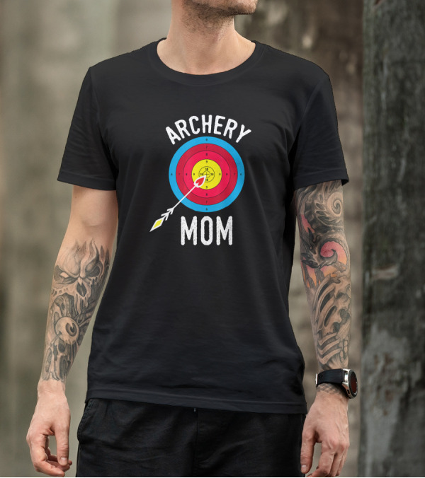 Archery Mom Funny Archery Target Bullseye Arrow T-Shirt