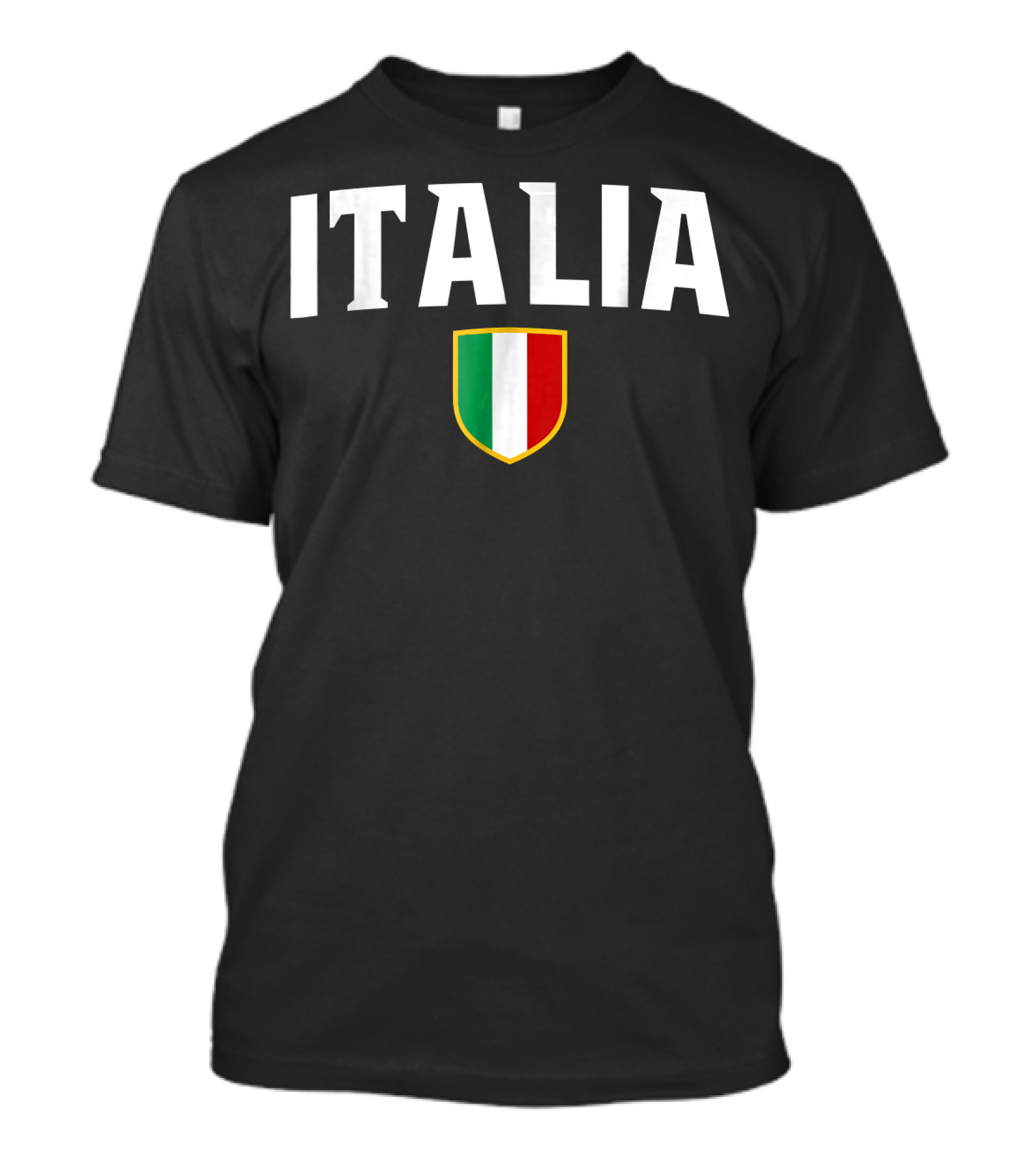 Italia Italy Patriotic Flag Shield Scudetto T-Shirt