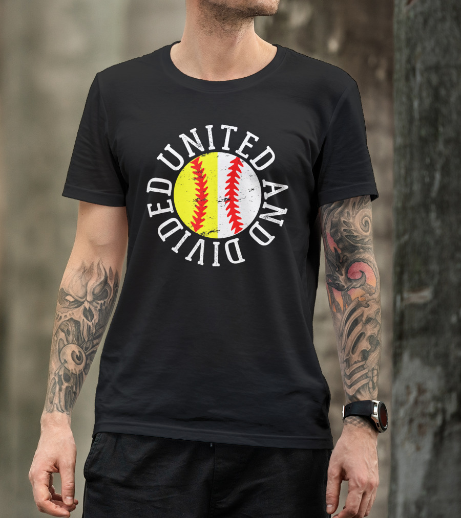 United And Divided Softball Baseball T-Shirt