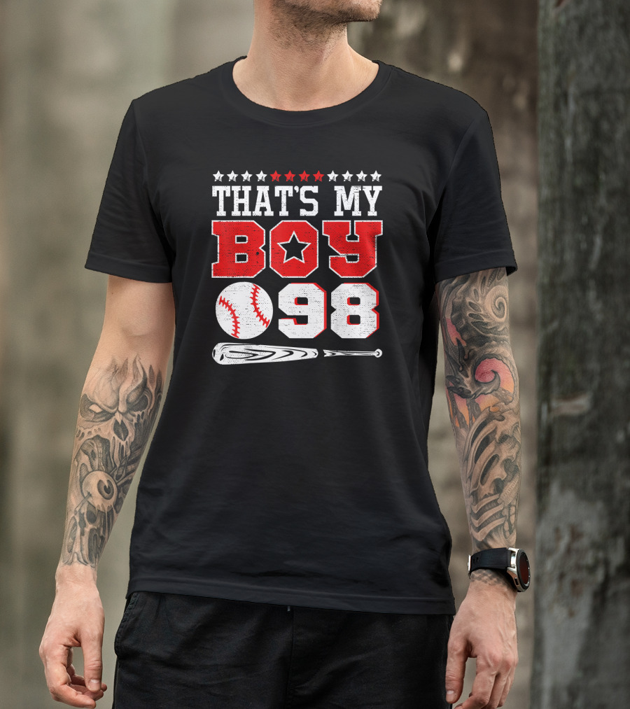 That's My Boy Baseball Star 98 With Bat And Ball T-Shirt