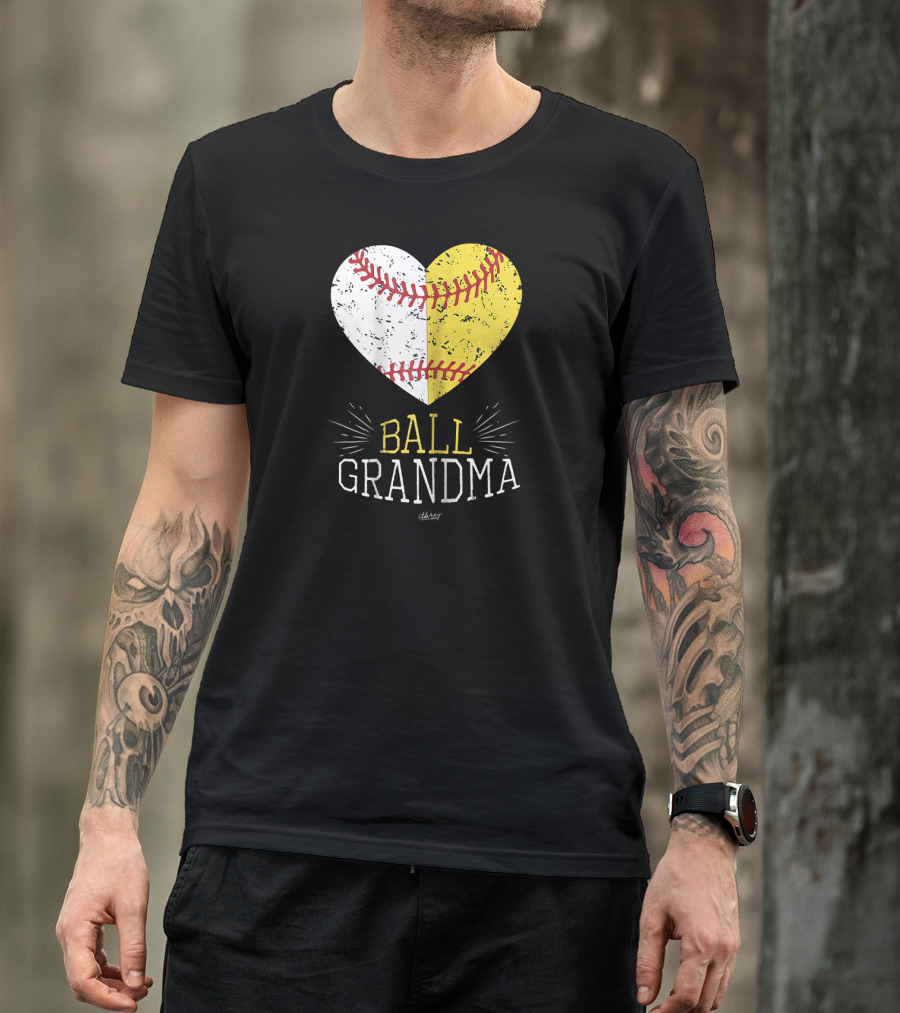 Ball Grandma Cute Mom Funny Baseball T-Shirt