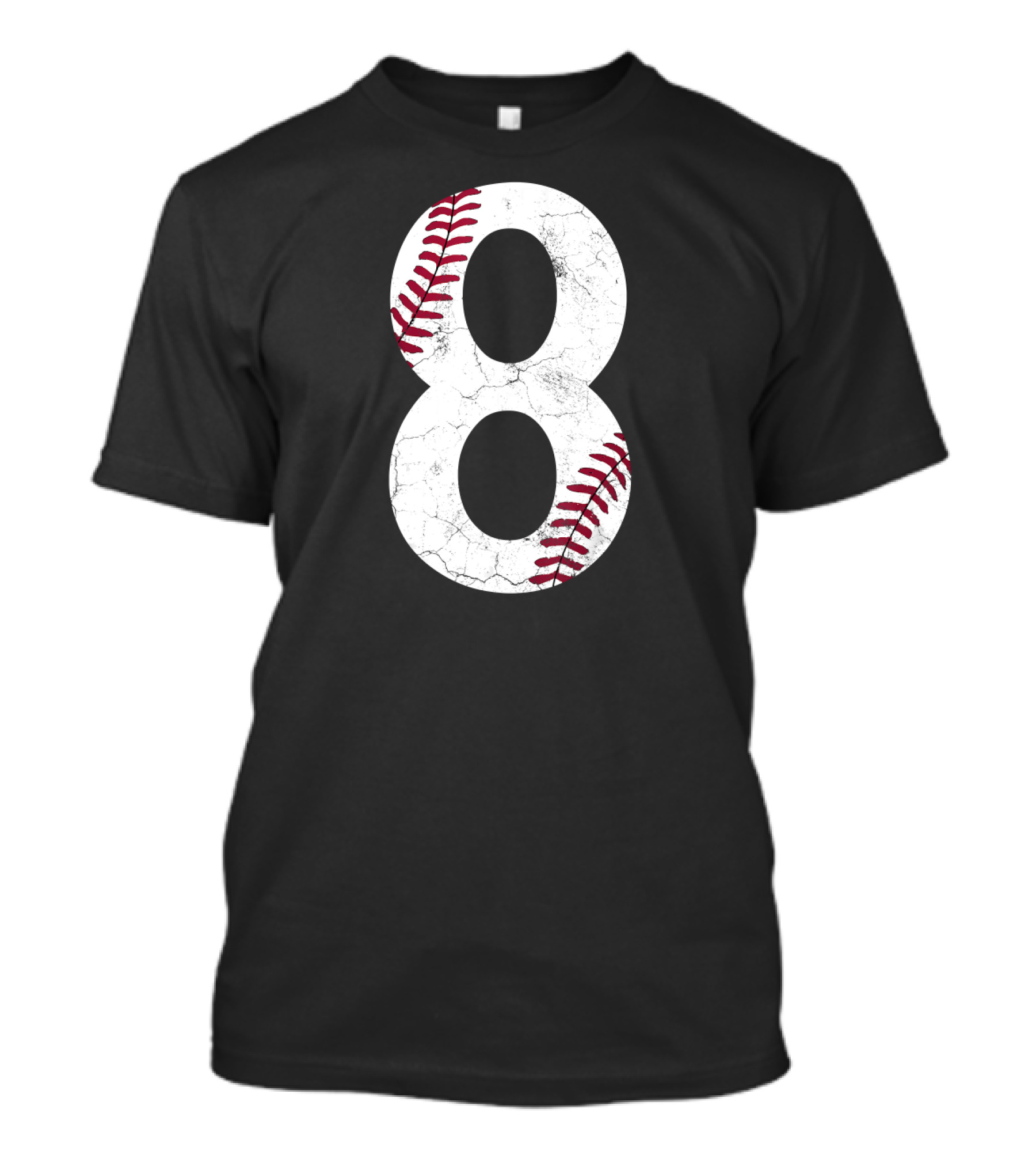 Happy Birthday 8th 8 Year Old Baseball Number Eight T-Shirt