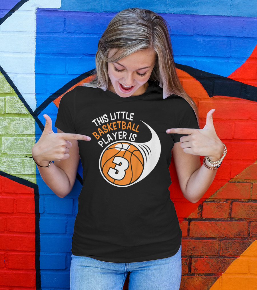 This Little Basketball Player Is 3 T-Shirt