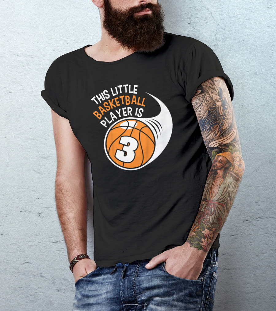 This Little Basketball Player Is 3 T-Shirt