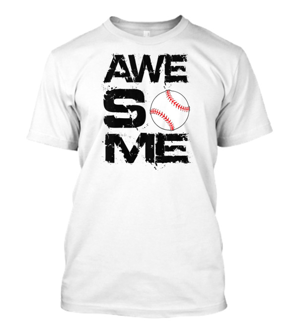 Kids Awesome Baseball Awesome Text Baseball T-Shirt