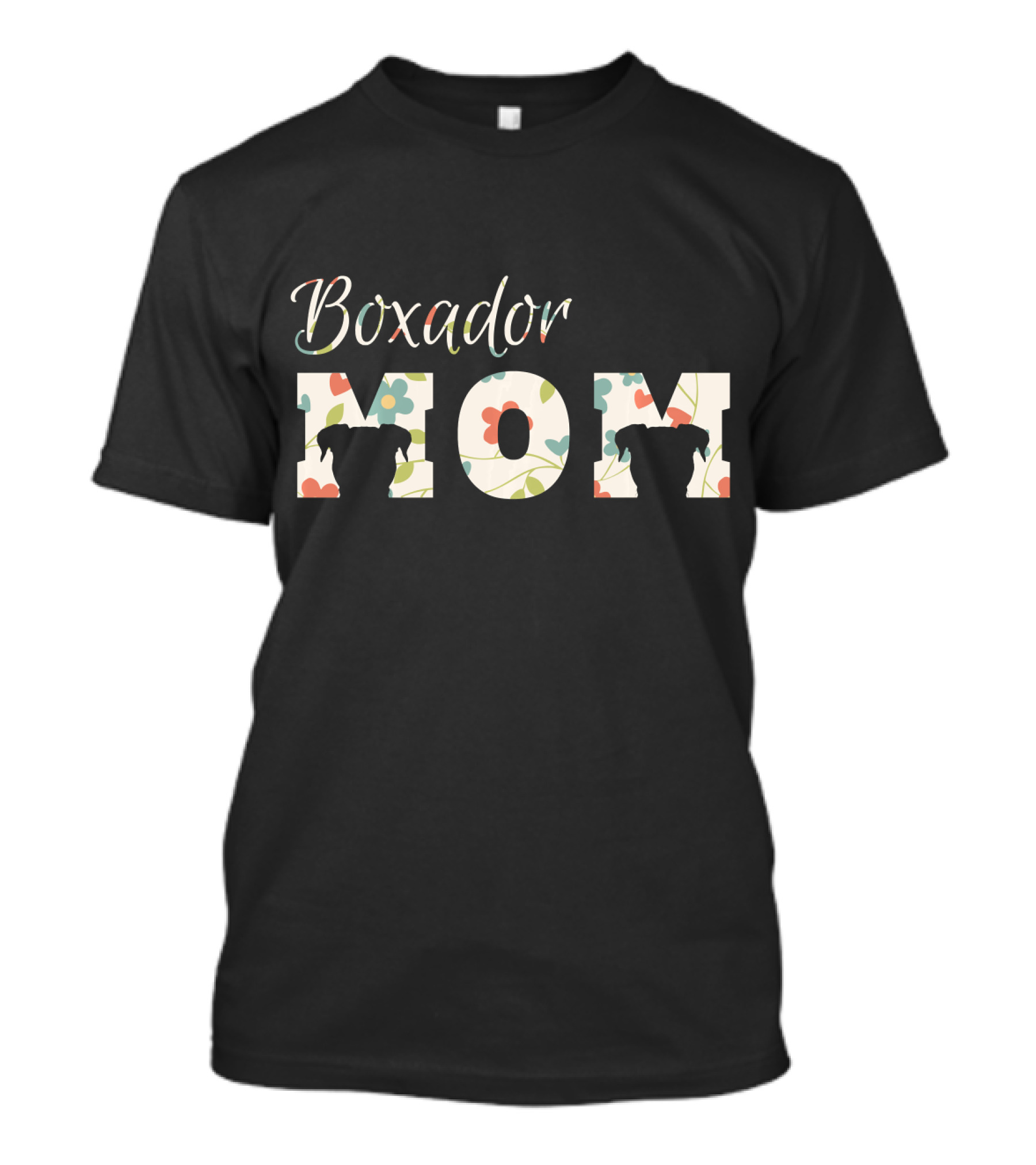 Boxador Mom Floral Pattern Cute Boxador T-Shirt