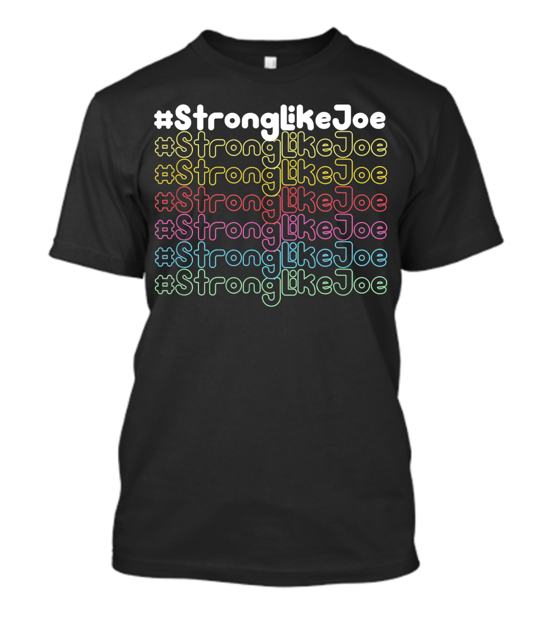 StrongLikeJoe Rainbow Hashtags T-Shirt