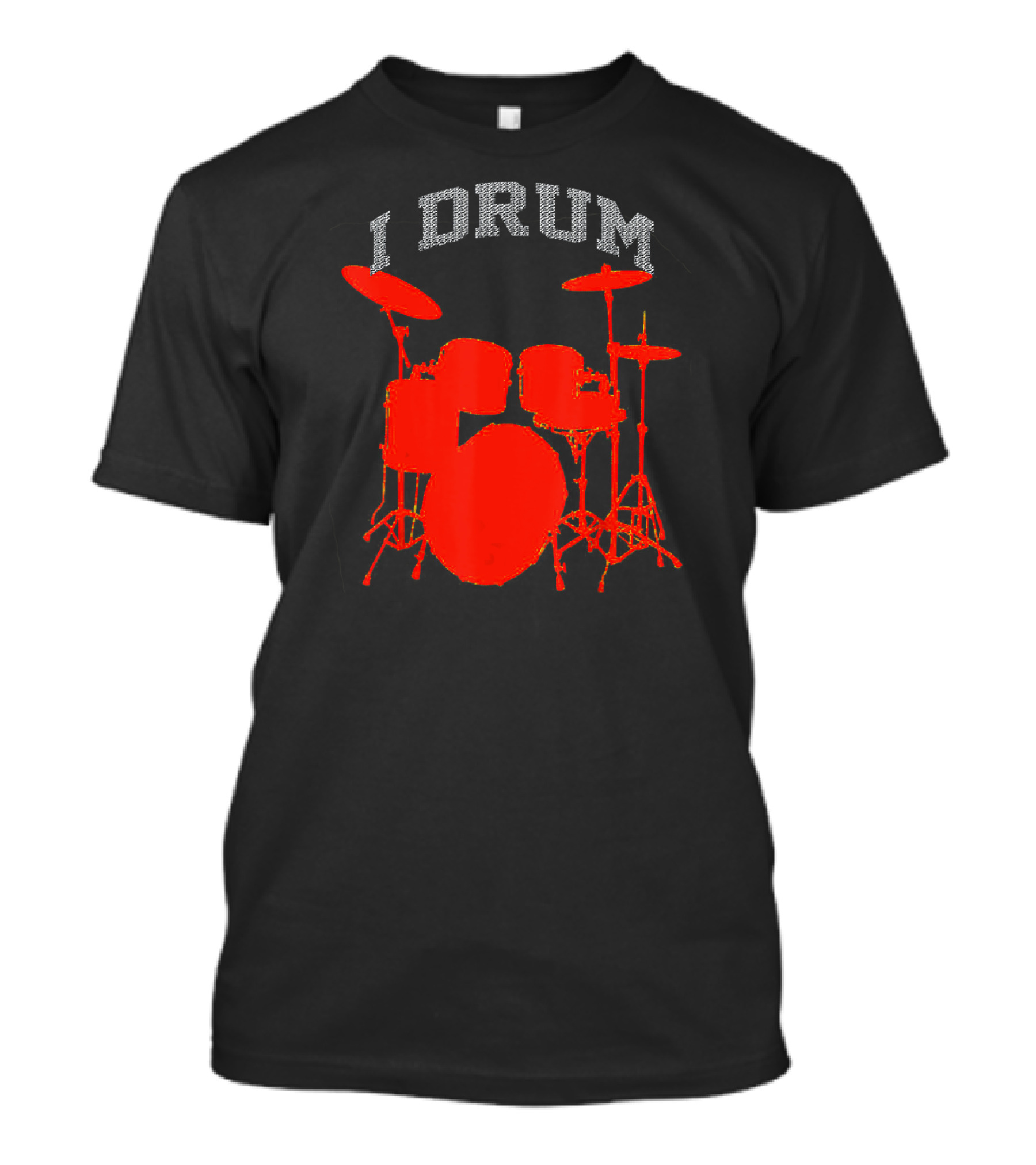 I Drum Red Drum Set T-Shirt