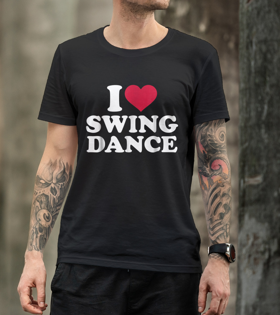 I Love Swing Dance Heart Icon Enthusiast T-Shirt