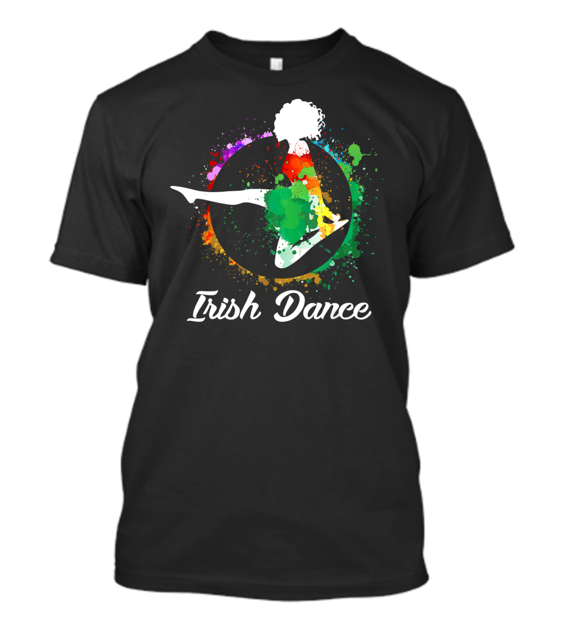 Irish Dance Colorful Splash Jump T-Shirt