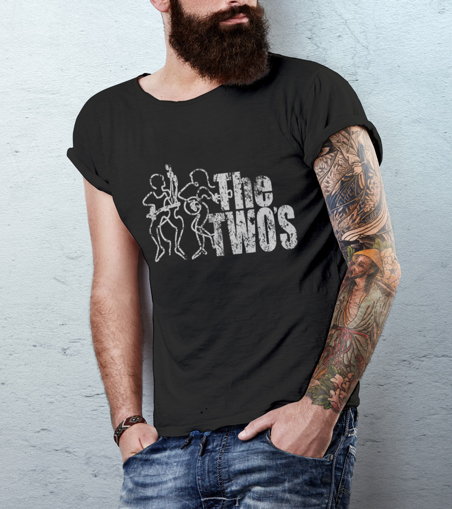 The Two's Vintage Outline Bass Drum Players T-Shirt