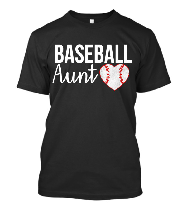 BASEBALL AUNT BASEBALL HEART T-Shirt