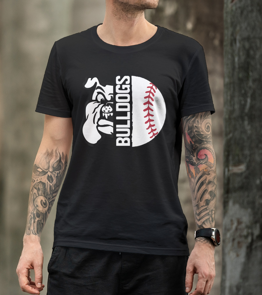 Bulldogs Baseball Ball Cool T-Shirt