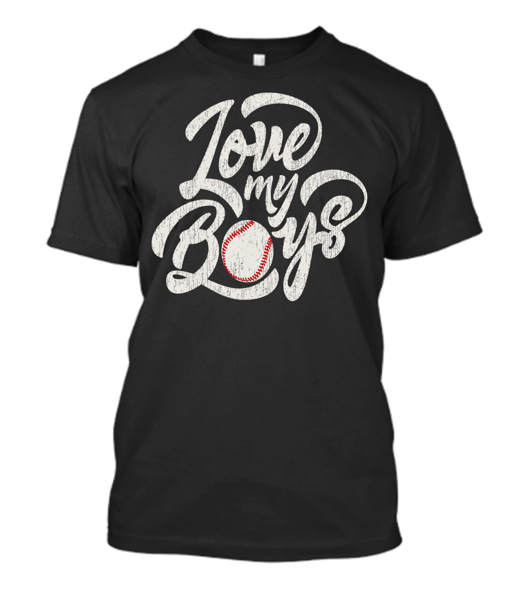 Love My Boys Baseball Family T-Shirt