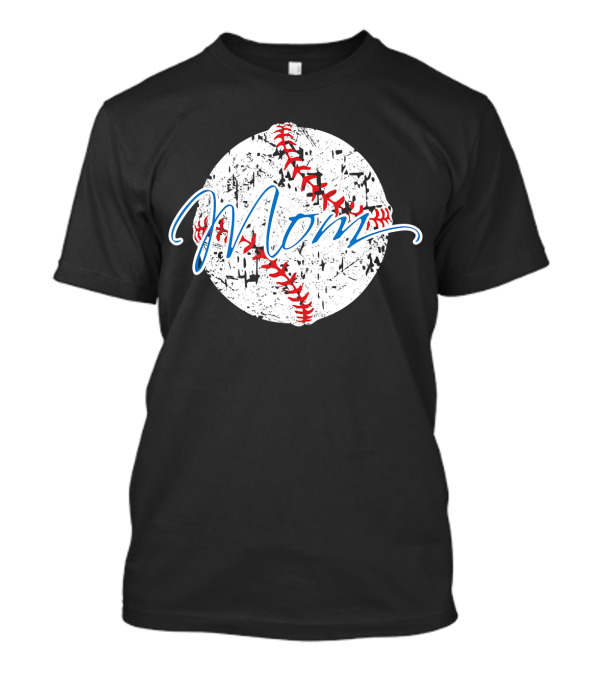 Mom Baseball Graphic Rustic T-Shirt