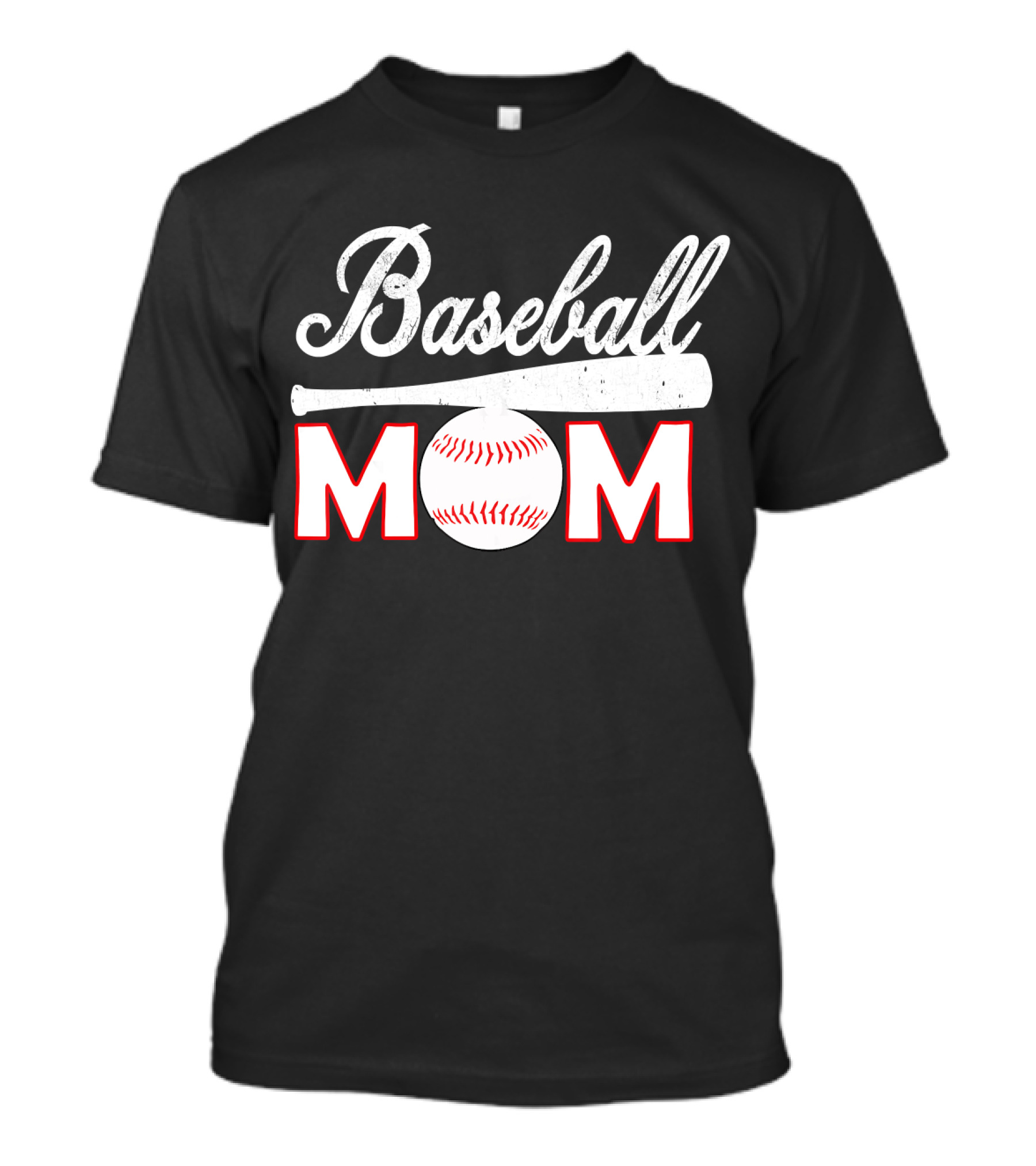 Baseball Mom With Bat And Ball T-Shirt