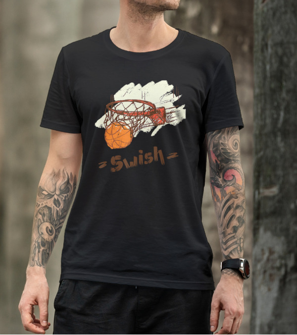 Basketball Swish Net Splash T-Shirt
